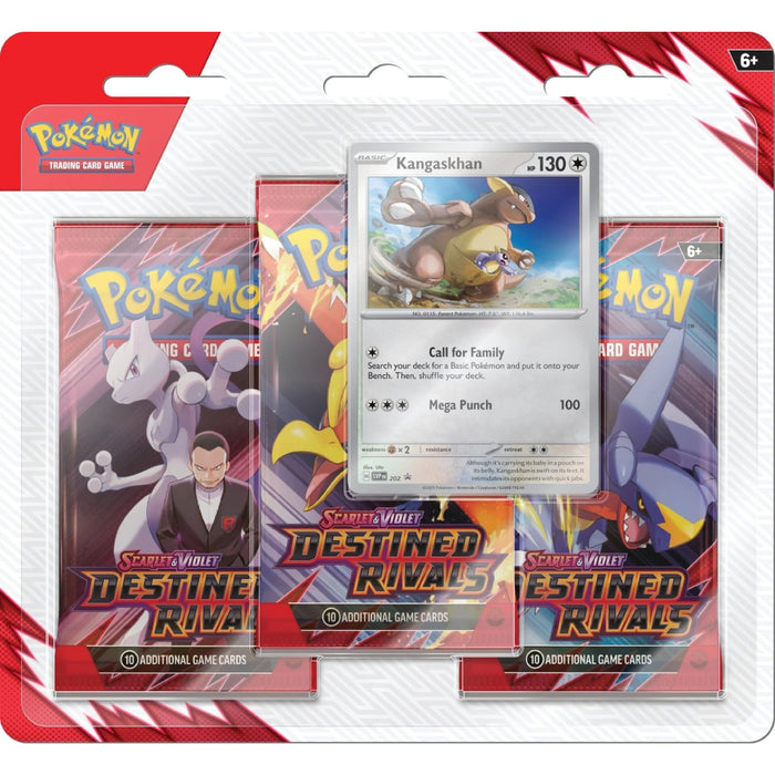 Pokemon TCG - SV Destined Rivals - 3 Blister Booster - Kangaskhan