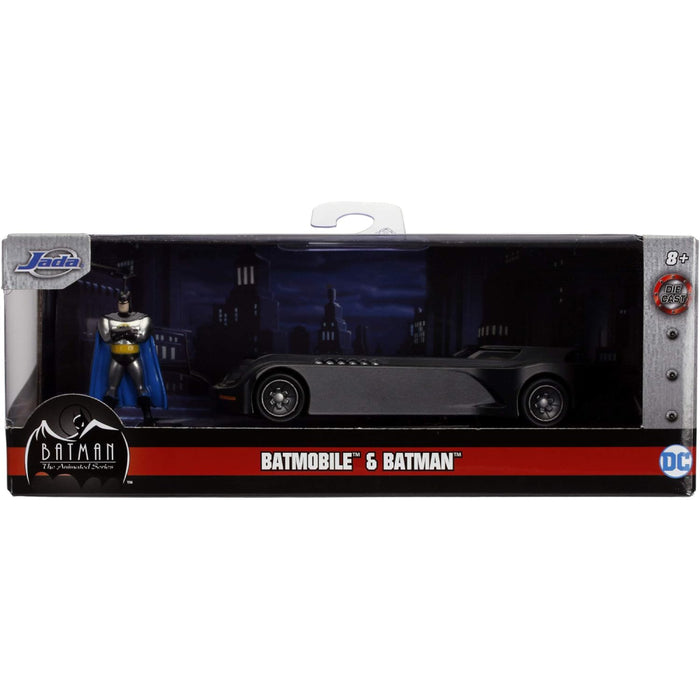 Set Batman Masina Batmobile Animated Series cu Figurina 1:32