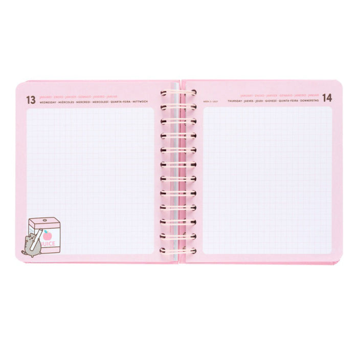 Agenda Pusheen 2026/2027 Day per Page 11 Months Academic Diary