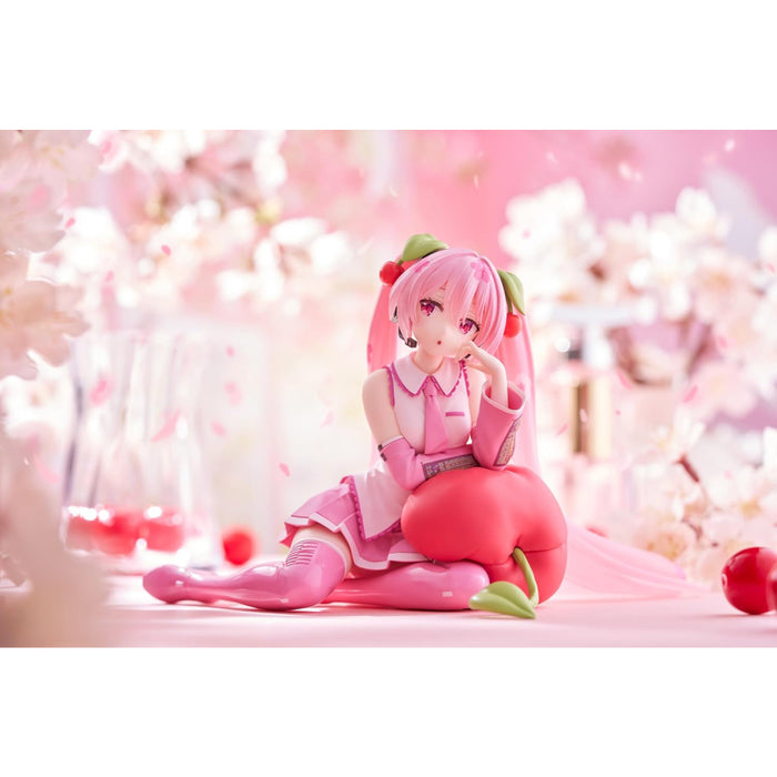 Figurina Hatsune Miku PVC Desktop Cute Figure - Sakura Miku Cherry Cushion Ver 13 cm