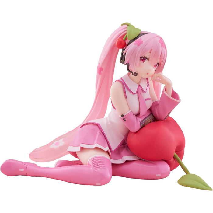 Figurina Hatsune Miku PVC Desktop Cute Figure - Sakura Miku Cherry Cushion Ver 13 cm