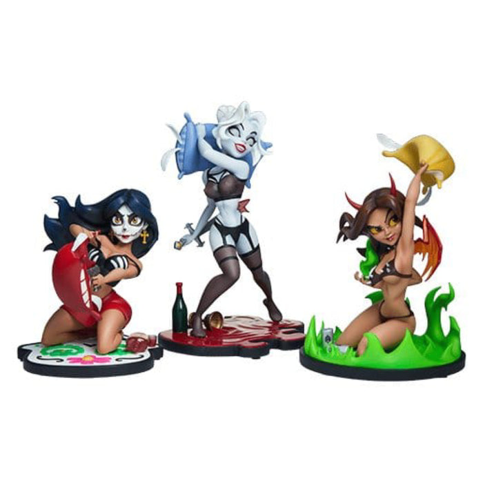 Precomanda Set 3 Figurine Coffin Comics Designer - Sleepover In Hell
