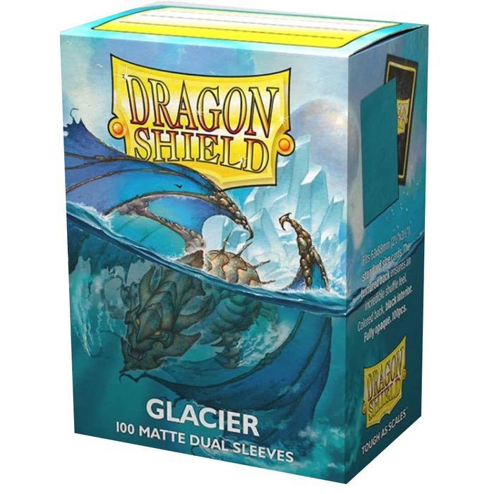 Sleeve-uri Dragon Shield Dual Matte - Glacier Miniom (100 Bucati)