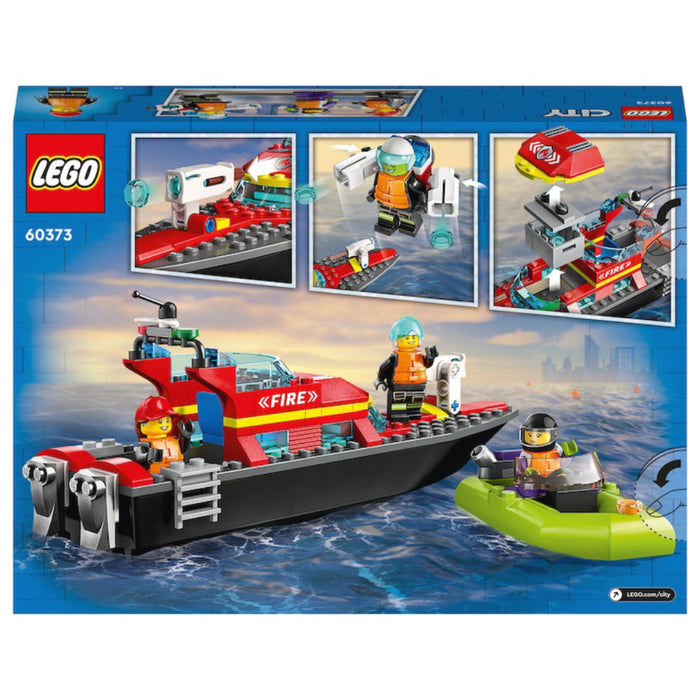 Lego City - Barca de salvare a pompierilor 60373