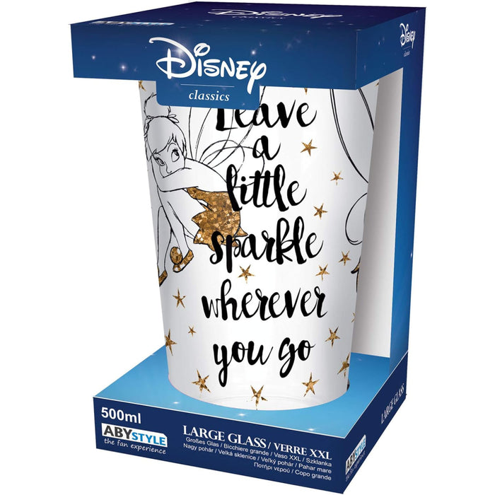 Pahar Mare Disney - 400ml - Tinkerbell Gold & Glitter