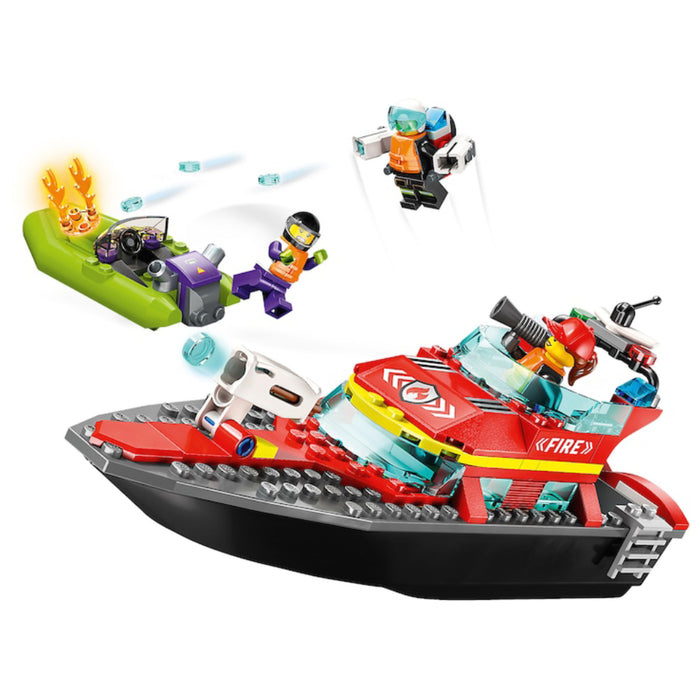 Lego City - Barca de salvare a pompierilor 60373