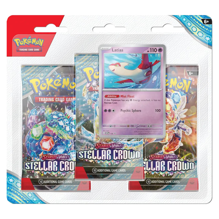 PKM - Scarlet & Violet 7 Stellar Crown 3-Pack Blister Latias