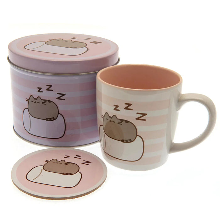 Set Pusheen Marshmallow Cana, Coaster si Cutie