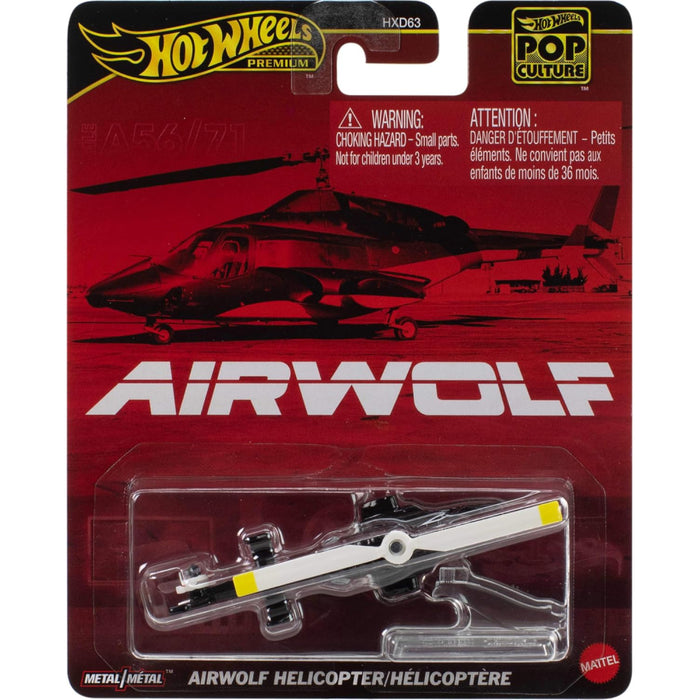 Masinuta Hot Wheels Premium Die-Cast Vehicles 1/64 Pop Culture - Airwolf Helicopter (Airwolf)