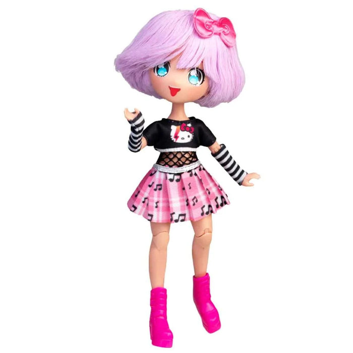 Papusa Manga Hello Kitty - Purple Teddy Rock 19,5 cm