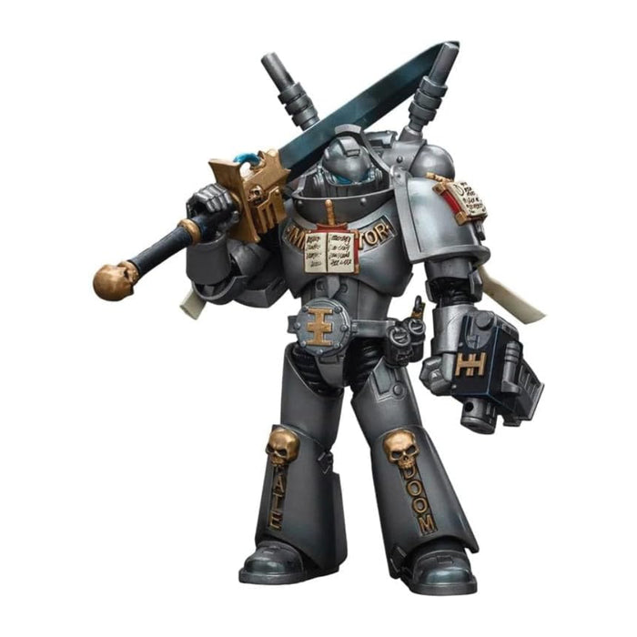 Figurina Articulata Warhammer 40k 1/18 Grey Knights Interceptor Squad Interceptor with Storm Bolter and Nemesis Force Sword 12 cm