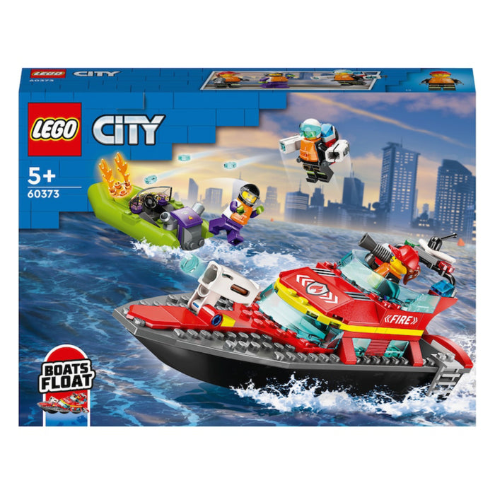 Lego City - Barca de salvare a pompierilor 60373