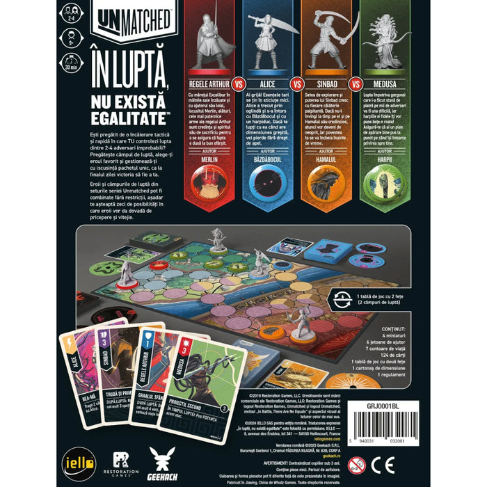 Unmatched - Batalia Legendelor Volumul 1, limba romana