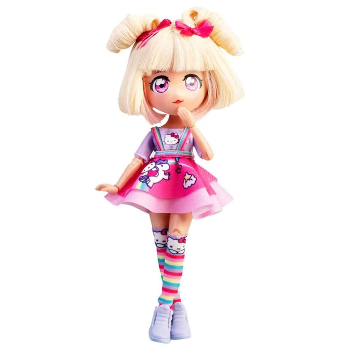 Papusa Manga Hello Kitty - Blonde Candy Unicorn 19,5 cm