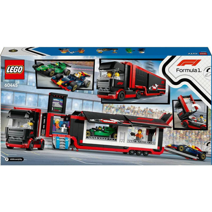 Lego City - Camion F1 cu masinile F1 RB20 si AMR24 60445