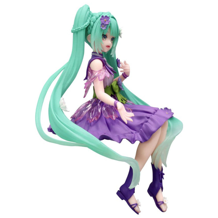 Figurina Hatsune Miku Noodle Stopper PVC - Flower Fairy Cosmos Purple Color Ver. 14 cm