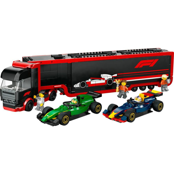 Lego City - Camion F1 cu masinile F1 RB20 si AMR24 60445