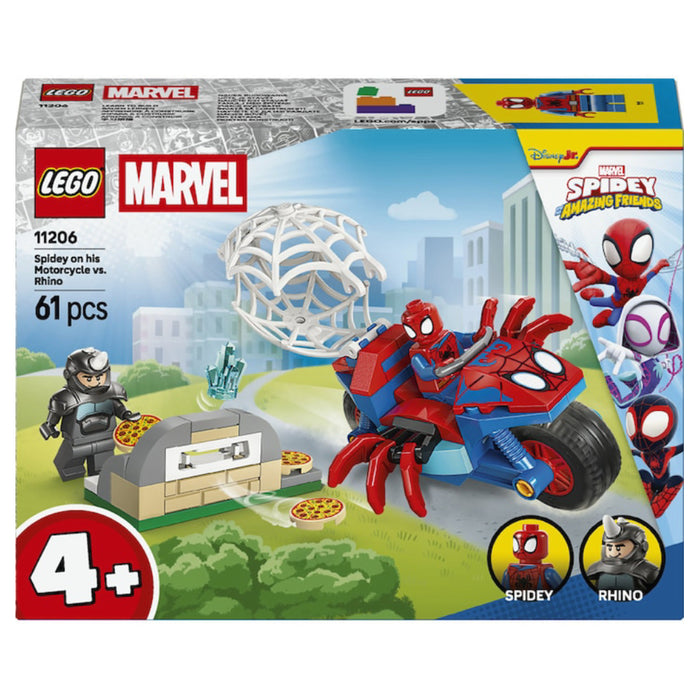 Lego Marvel - Spidey pe motocicleta vs Rhino (11206)