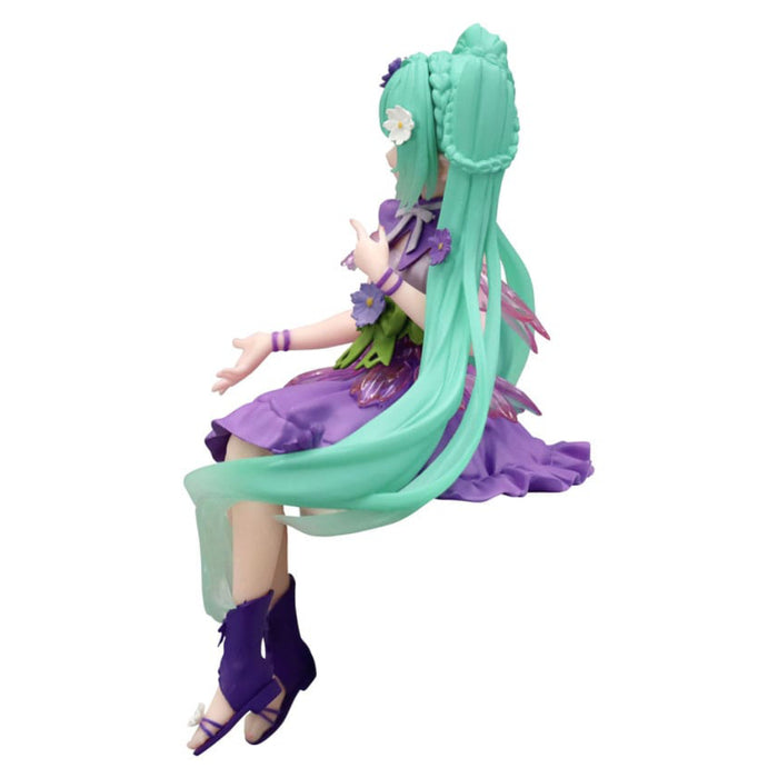 Figurina Hatsune Miku Noodle Stopper PVC - Flower Fairy Cosmos Purple Color Ver. 14 cm