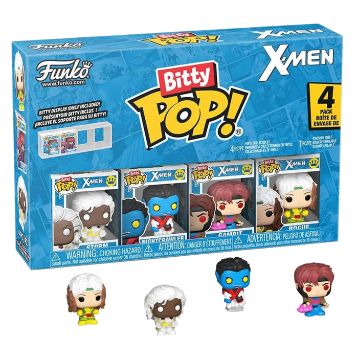 Set 4 Mini Figurine Funko Bitty POP X-Men - Gambit 2,5 cm