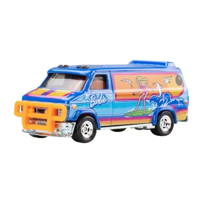 Masinuta Hot Wheels Premium Die-Cast Vehicles 1/64 Pop Culture - Custom GMC Panel Van (Barbie)