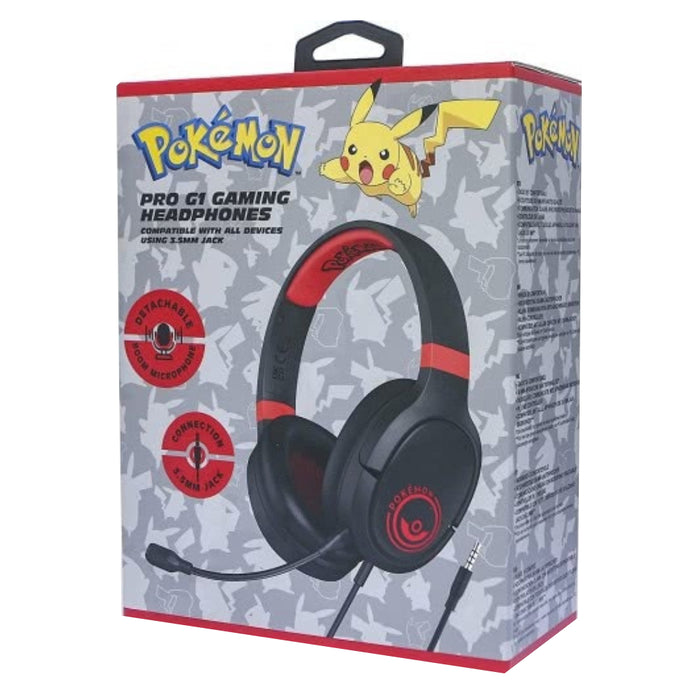 Casti Gaming OTL - Pro G1 Pokemon Poke Ball, black and red