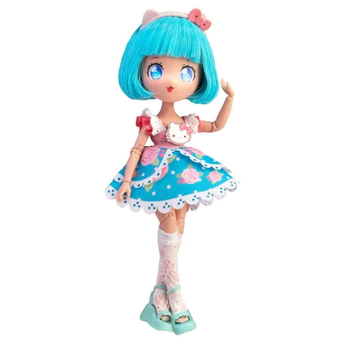 Papusa Manga Hello Kitty - Blue Pretty Pink 19,5 cm