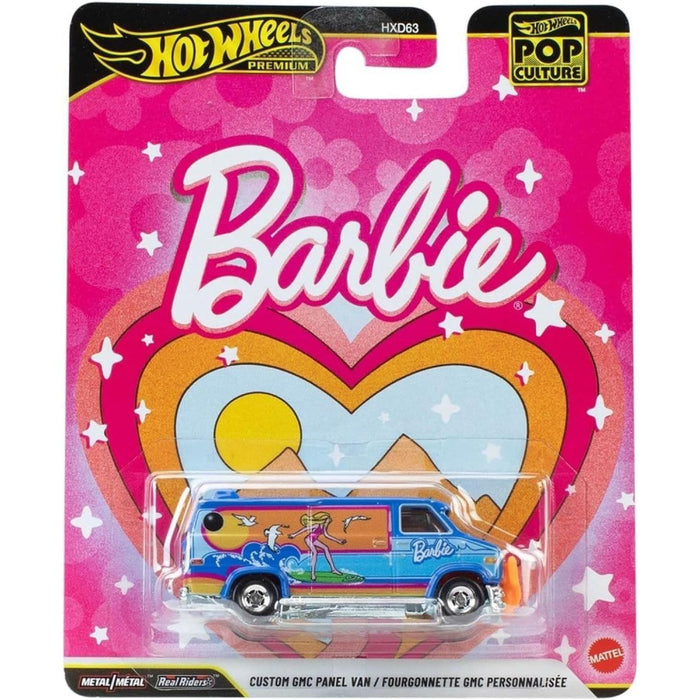 Masinuta Hot Wheels Premium Die-Cast Vehicles 1/64 Pop Culture - Custom GMC Panel Van (Barbie)
