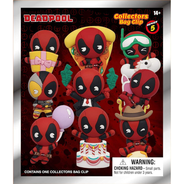 Mini Figurina cu Clips Deadpool 3D PVC Series 5