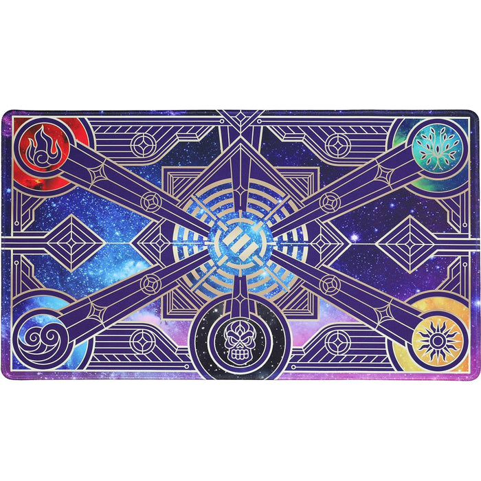 Playmat with Stitched Edges Enhance Trading Card Games TCG - Stars