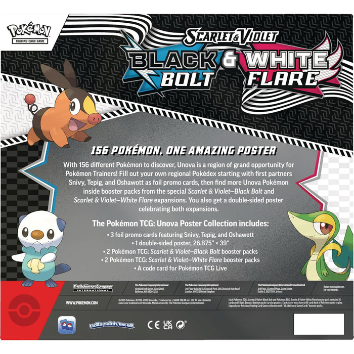 Pokemon TCG - Scarlet & Violet 10.5 - Black Bolt & White Flare Unova Poster Collection