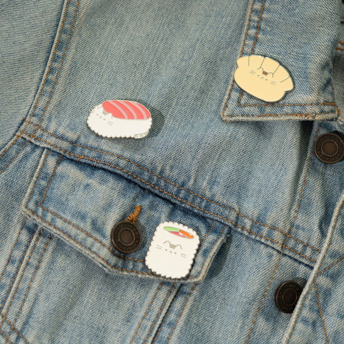 Set 4 Insigne Pusheen - Sushi Roll