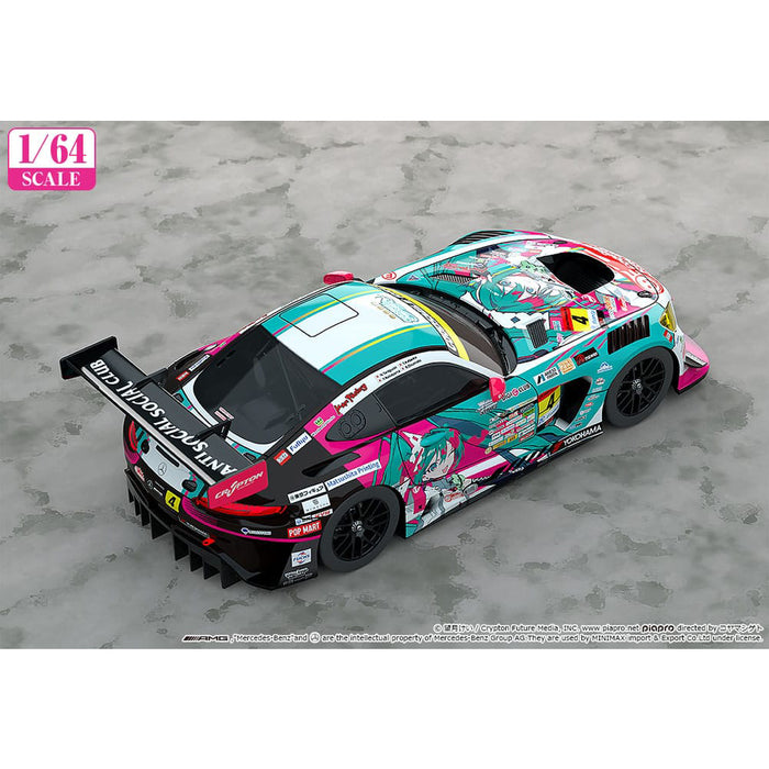 Figurina Hatsune Miku GT Project Vehicle 1/64 - Hatsune Miku AMG 2025 Season Opening Ver. 7 cm