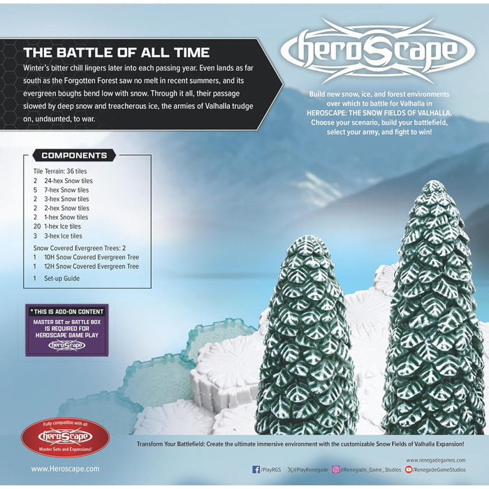 Heroscape - The Snow Fields of Valhalla Terrain Expansion