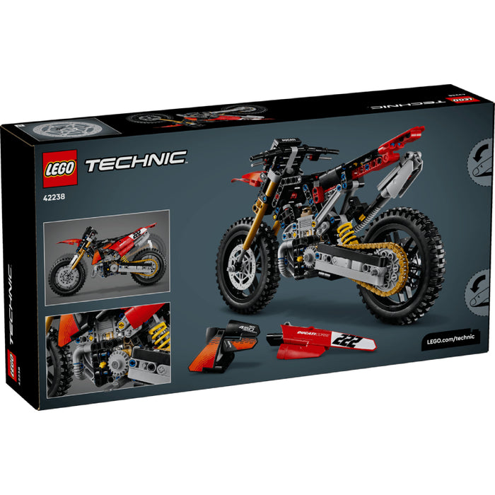 Lego Technic - Motocicleta Ducati Desmo450 MX, versiunea de uzina (42238)