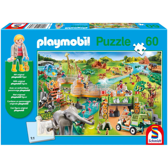 Puzzle PUZ60, Playmobil, Gradina Zoologica