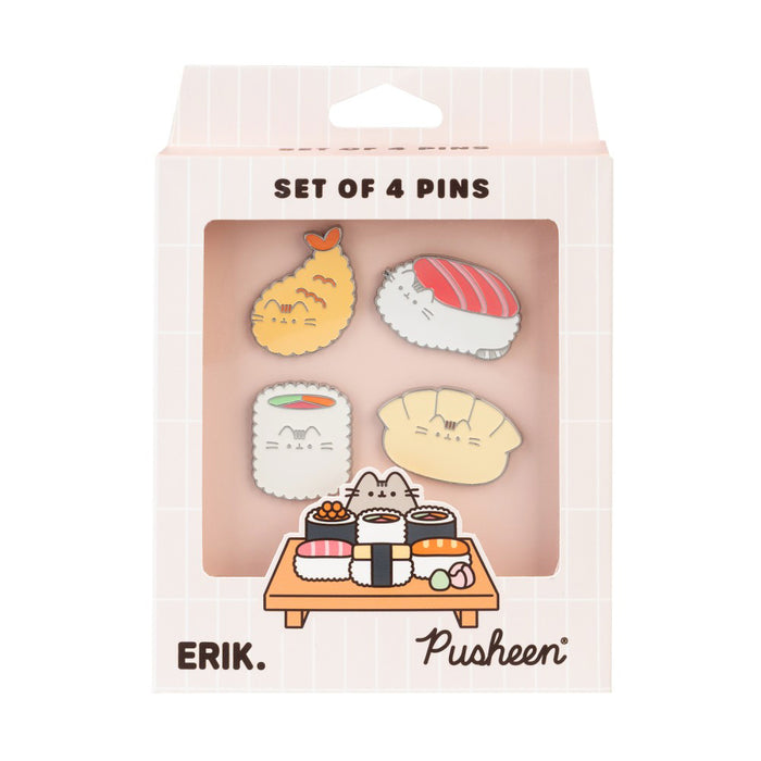 Set 4 Insigne Pusheen - Sushi Roll