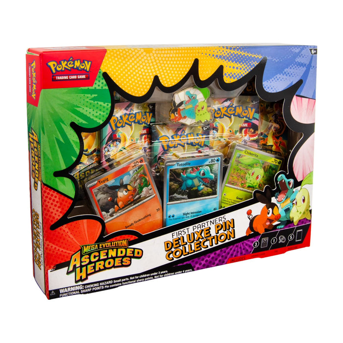 Precomanda Pokemon TCG - Mega Evolution - Ascended Heroes First Partners Deluxe Pin Collection
