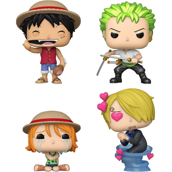 Set 4 Figurine Funko Pop Animation One Piece - Refresh (EMEA)