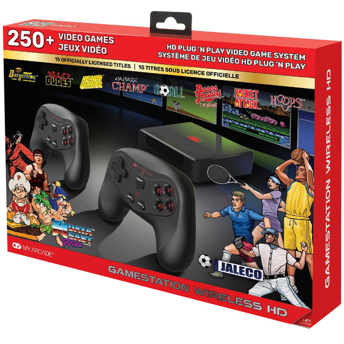 Consola Gamestation Wireless with Data East and Jaleco Hits (250+ Games in 1)