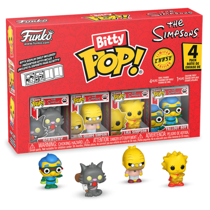 Set 4 Mini Figurine Funko Bitty Pop! Simpsons - Scratchy