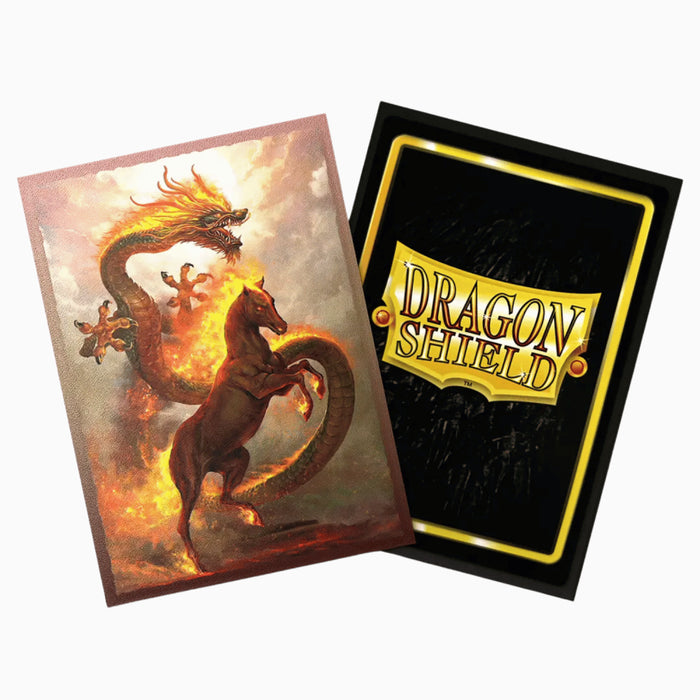 Sleeve-uri Dragon Shield Standard Dual Art - Fire Horse 2026 (100 buccati)