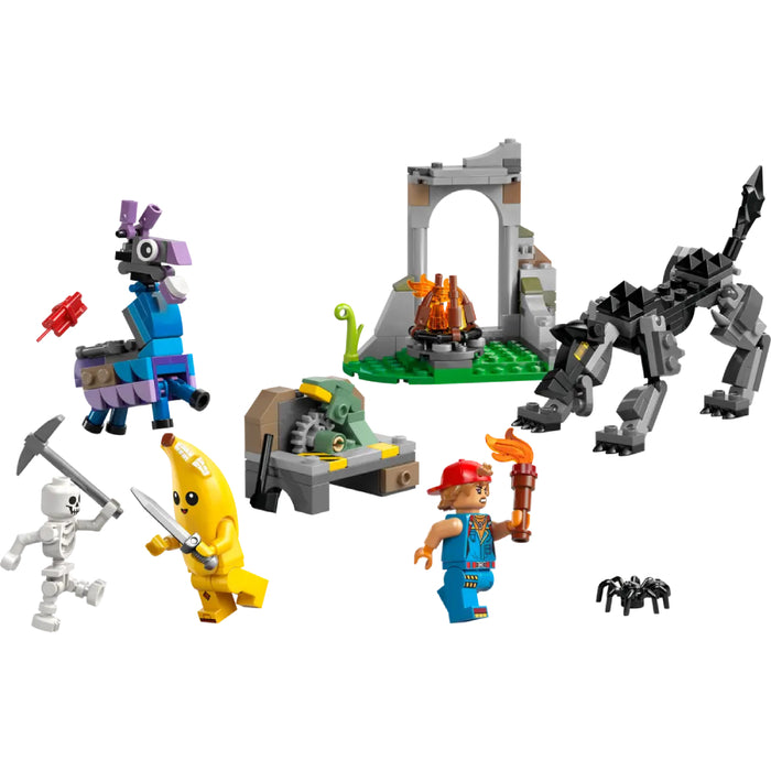Lego Fortnite - Tabara lui Peely si Sparkplug (77075)