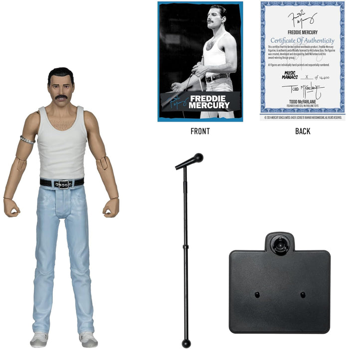 Figurina Articulata Music Maniacs Rock - Freddie Mercury 15 cm