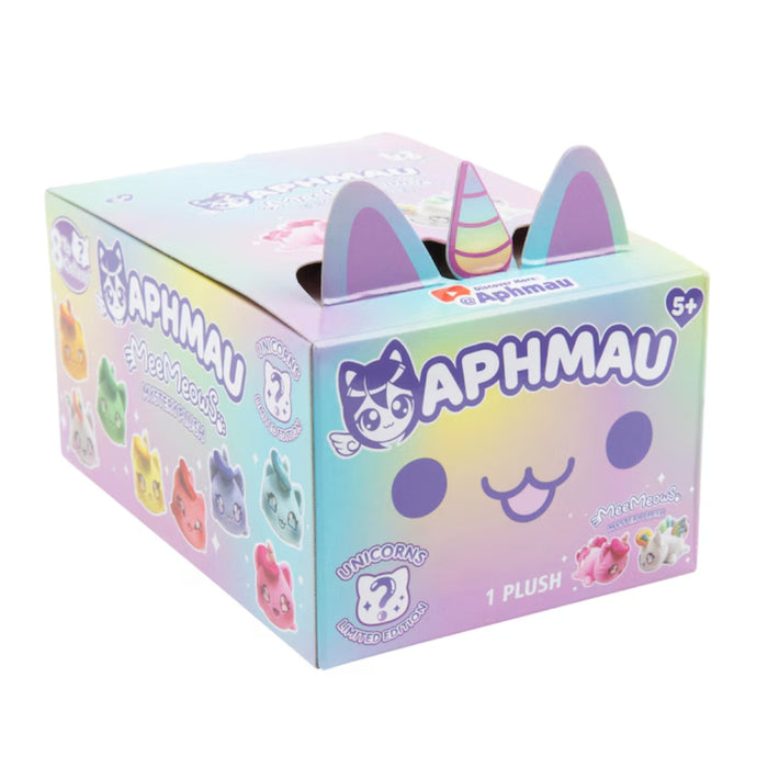 Figurina de Plus Aphmau 15 cm MeeMeow Mystery Plush - Colectia Unicorn