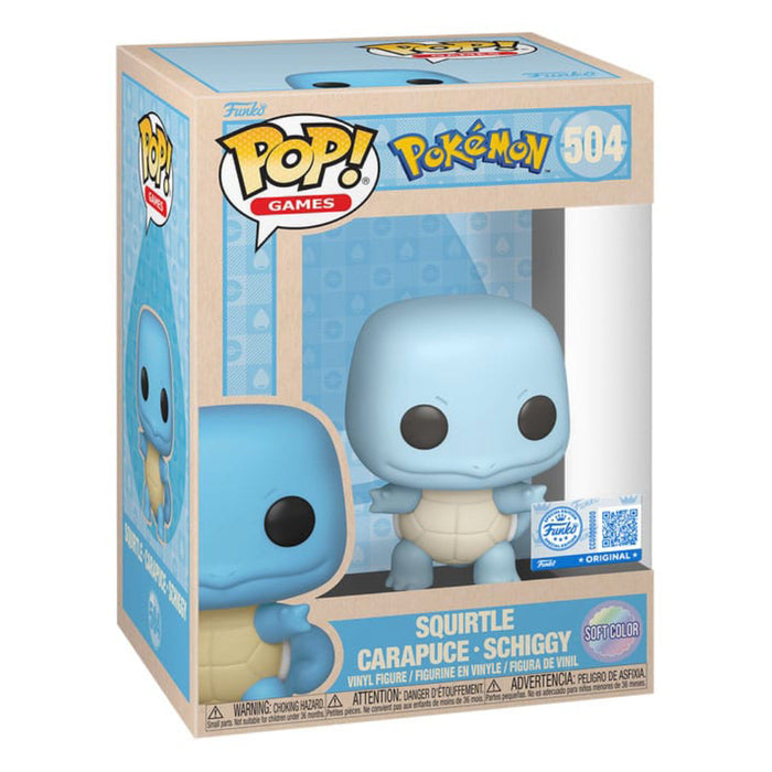 Figurina Funko Pop Games Pokemon - Squirtle (SftClr)