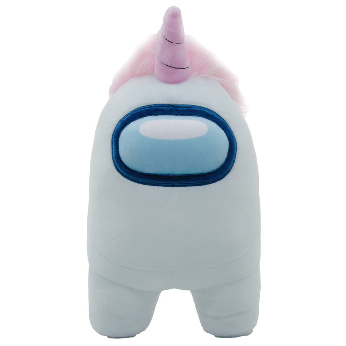 Figurina de Plus cu Accesorii Yume Among Us Official - White with Unicorn Hat