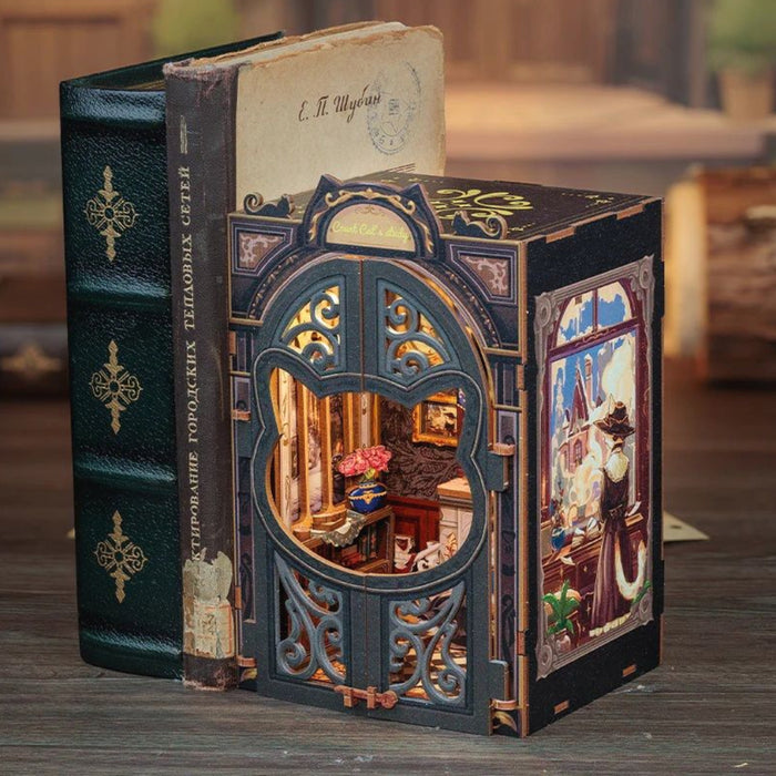 Set de Constructie CuteBee - Book Nook - Count Cat's Study