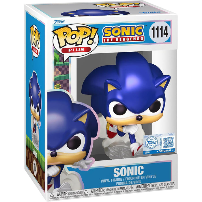 Figurina Funko Pop Plus Sonic - Sonic (Pearl)