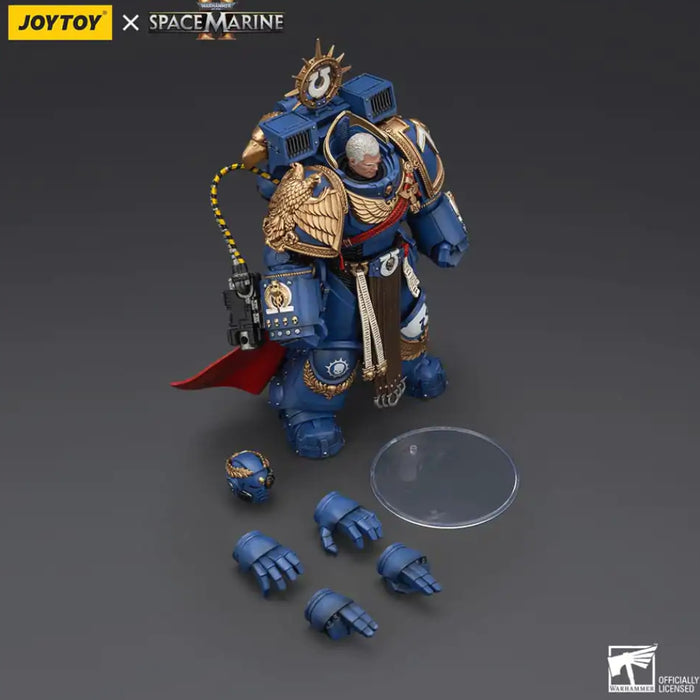 Figurina Articulata Warhammer 40k - Ultramarines Marneus Calgar Chapter Master with MKX Gravis Armour and Gauntlets of Ultramar 20 cm